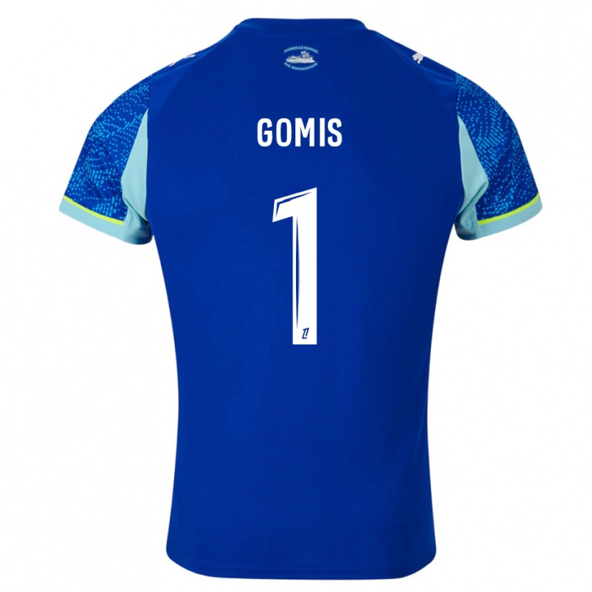Danxen Dětské Ibrahim Gomis #1 Nebesky Modrá Bílá Třetí Hráčské Dresy 2025/26 Dres