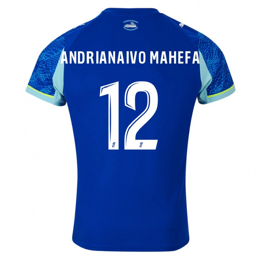 Danxen Dětské Mathis Andrianaivo Mahefa #12 Nebesky Modrá Bílá Třetí Hráčské Dresy 2025/26 Dres