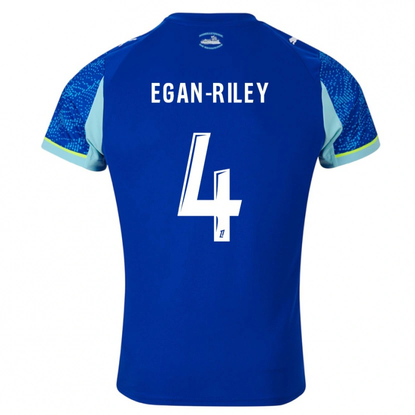 Danxen Dětské Cj Egan-Riley #4 Nebesky Modrá Bílá Třetí Hráčské Dresy 2025/26 Dres