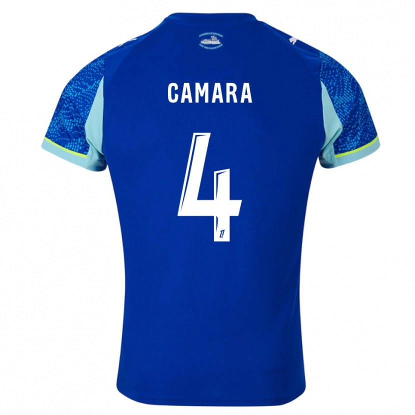 Danxen Dětské Fodé Camara #4 Nebesky Modrá Bílá Třetí Hráčské Dresy 2025/26 Dres