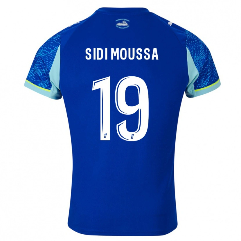 Danxen Dětské Salima Sidi Moussa #19 Nebesky Modrá Bílá Třetí Hráčské Dresy 2025/26 Dres