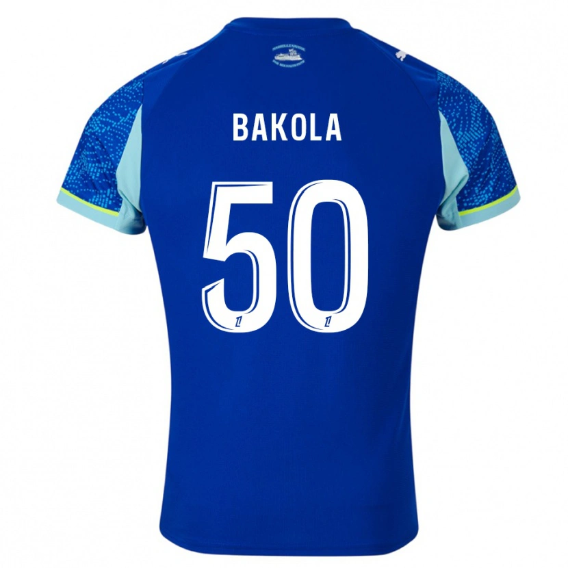 Danxen Dětské Darryl Bakola #50 Nebesky Modrá Bílá Třetí Hráčské Dresy 2025/26 Dres