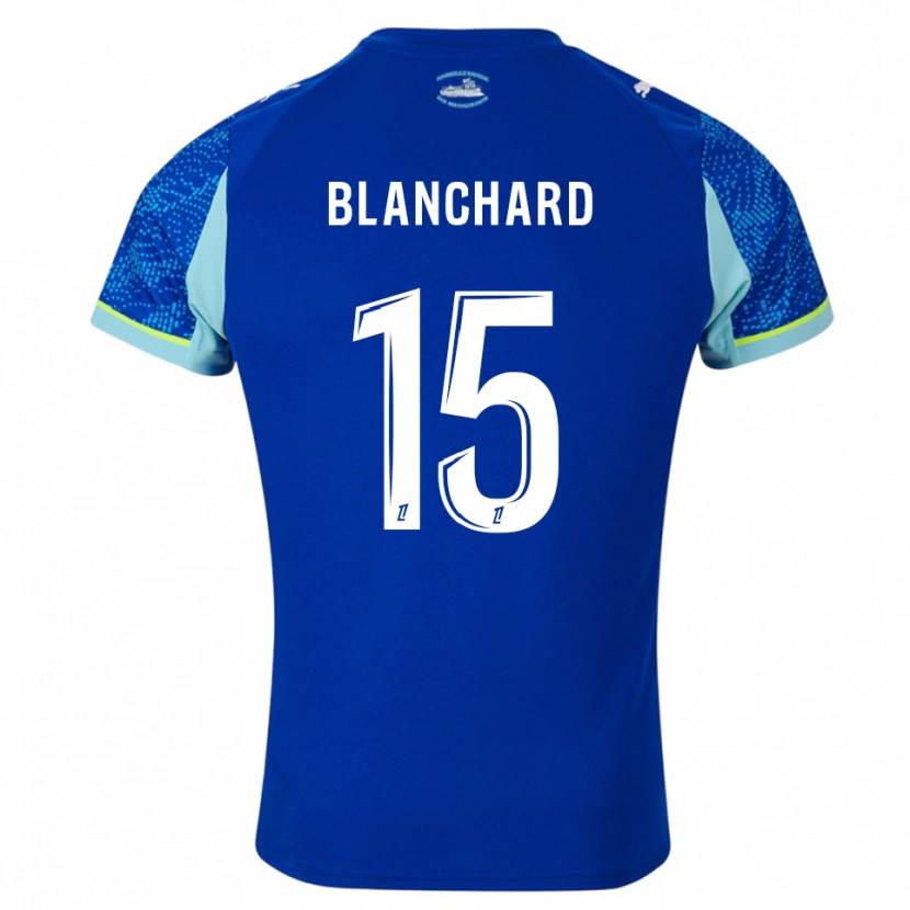 Danxen Dětské Ninon Blanchard #15 Nebesky Modrá Bílá Třetí Hráčské Dresy 2025/26 Dres