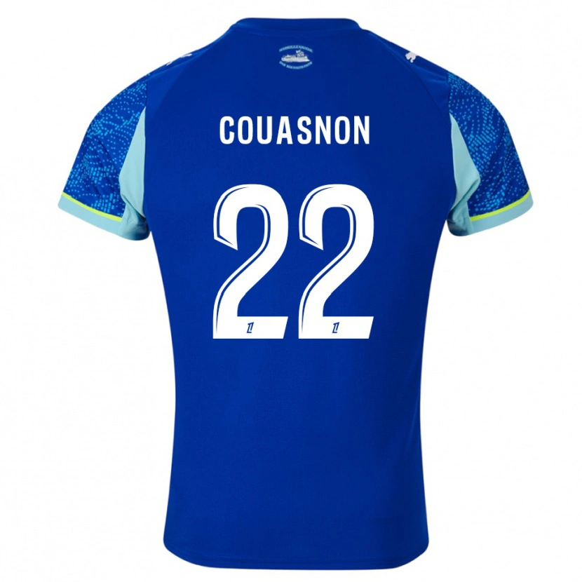 Danxen Dětské Roxane Couasnon #22 Nebesky Modrá Bílá Třetí Hráčské Dresy 2025/26 Dres