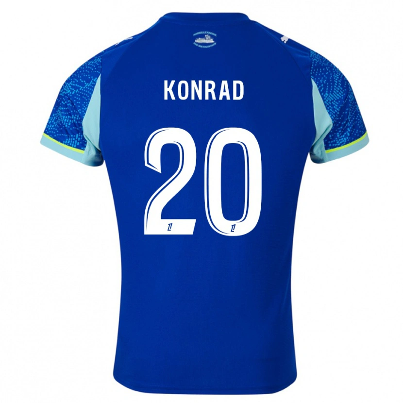 Danxen Dětské Konrad De La Fuente #20 Nebesky Modrá Bílá Třetí Hráčské Dresy 2025/26 Dres