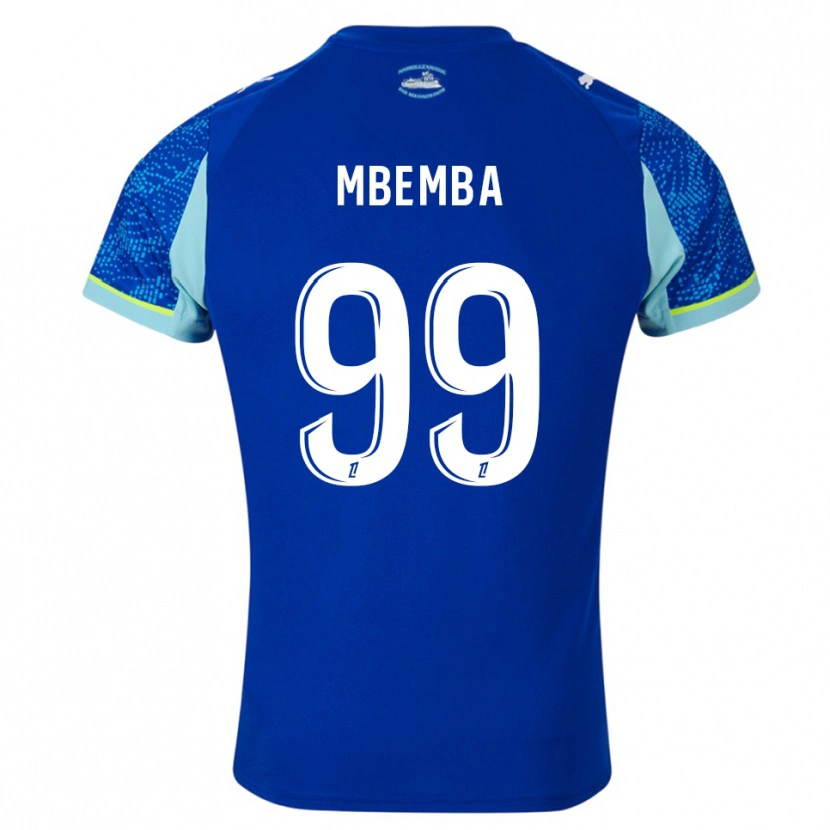 Danxen Dětské Chancel Mbemba #99 Nebesky Modrá Bílá Třetí Hráčské Dresy 2025/26 Dres