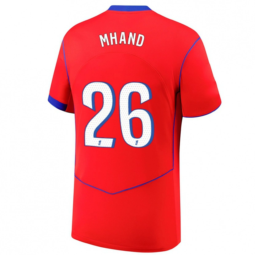 Danxen Dětské Ilian Mhand #26 Červená Modrá Bílá Třetí Hráčské Dresy 2025/26 Dres