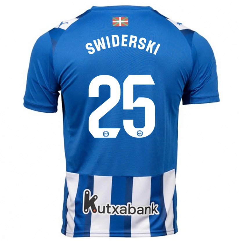 Danxen Pánské Grégoire Swiderski #25 Modrá Bílá Domů Hráčské Dresy 2025/26 Dres