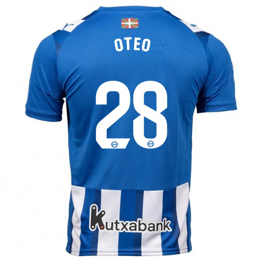 Danxen Pánské Iñigo Oteo #28 Modrá Bílá Domů Hráčské Dresy 2025/26 Dres