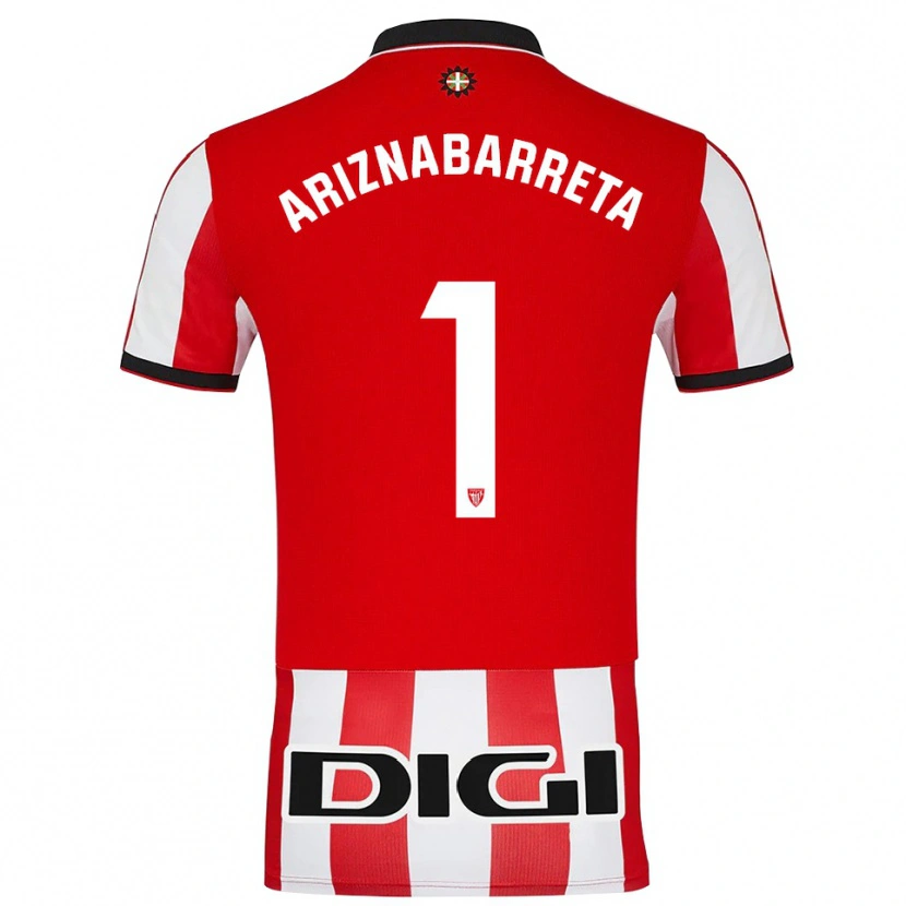 Danxen Pánské Oier Ariznabarreta #1 Červená Bílá Domů Hráčské Dresy 2025/26 Dres