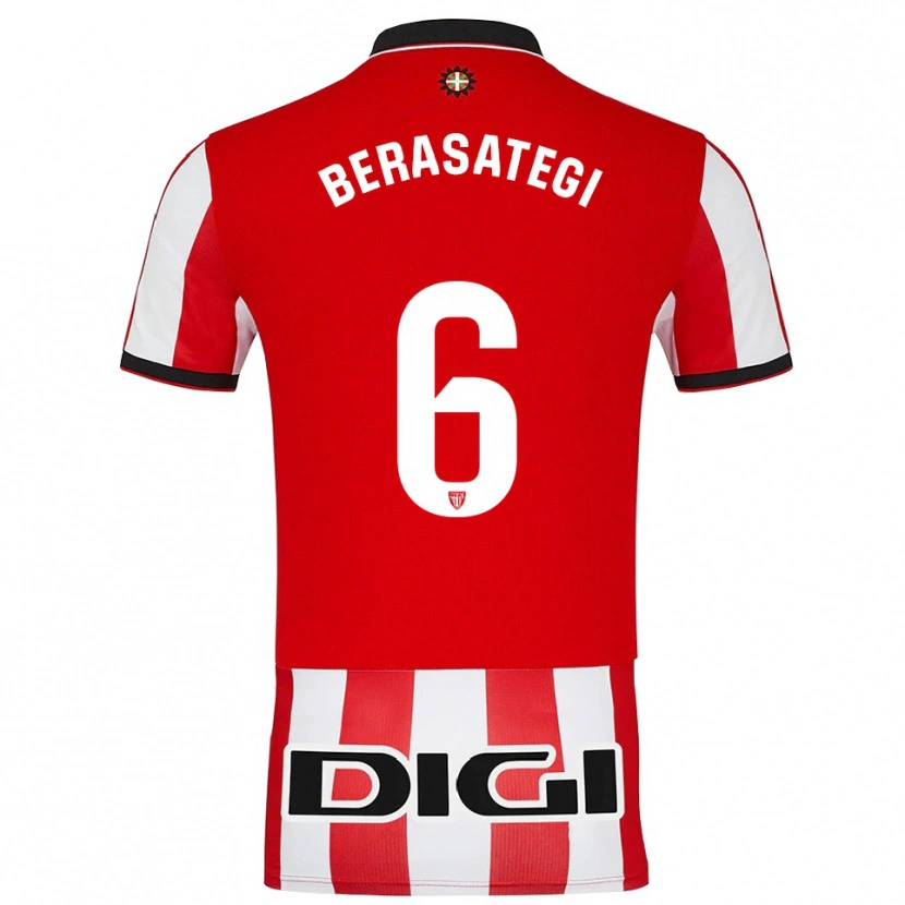 Danxen Pánské Suhar Berasategi #6 Červená Bílá Domů Hráčské Dresy 2025/26 Dres
