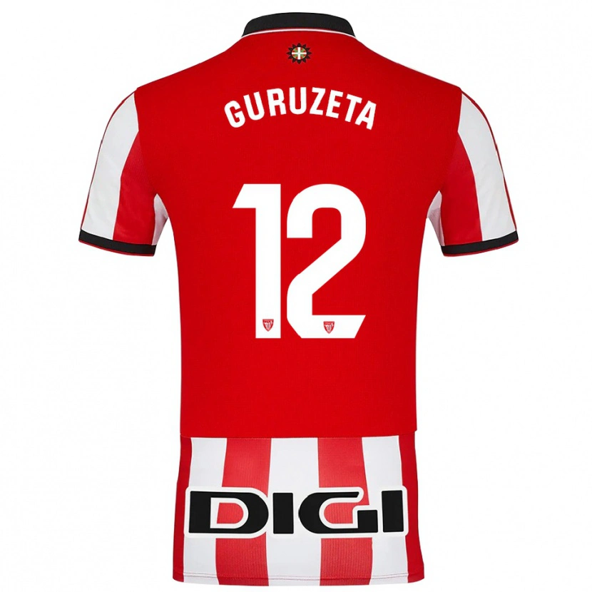 Danxen Pánské Gorka Guruzeta #12 Červená Bílá Domů Hráčské Dresy 2025/26 Dres