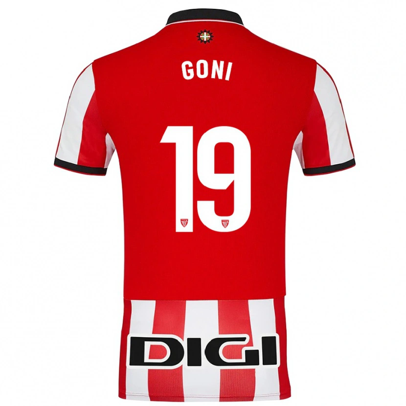 Danxen Pánské Marcos Goñi #19 Červená Bílá Domů Hráčské Dresy 2025/26 Dres