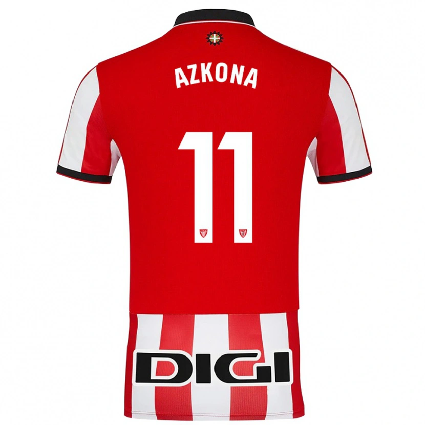 Danxen Pánské Ane Azkona Fuente #11 Červená Bílá Domů Hráčské Dresy 2025/26 Dres