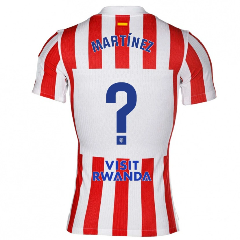 Danxen Pánské Adrián Martínez #0 Červená Bílá Domů Hráčské Dresy 2025/26 Dres