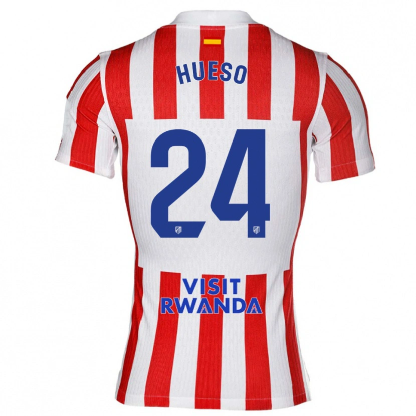 Danxen Pánské Romeo Hueso #24 Červená Bílá Domů Hráčské Dresy 2025/26 Dres
