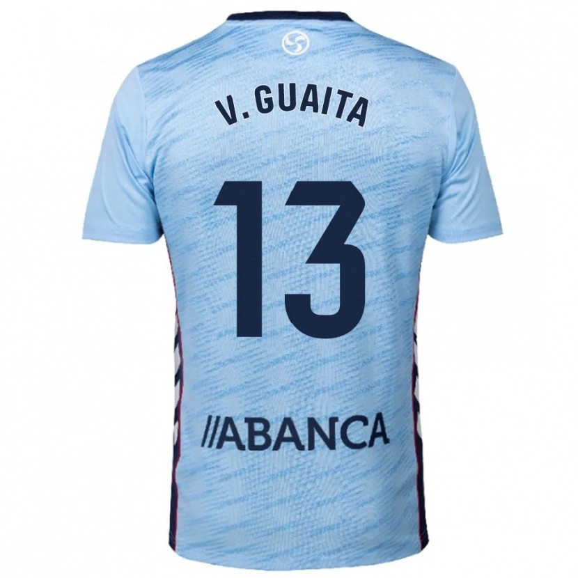 Danxen Pánské Vicente Guaita #13 Nebesky Modrá Červená Domů Hráčské Dresy 2025/26 Dres