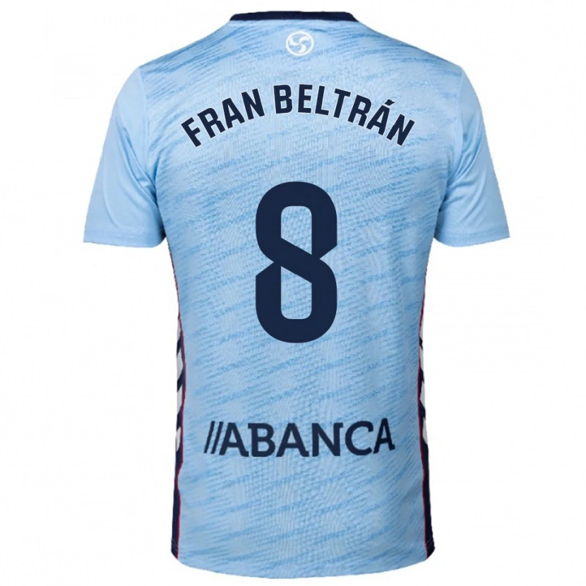 Danxen Pánské Fran Beltrán #8 Nebesky Modrá Červená Domů Hráčské Dresy 2025/26 Dres