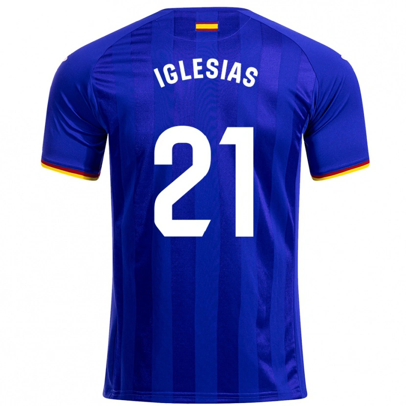 Danxen Pánské Juan Iglesias #21 Modrá Červená Žlutá Domů Hráčské Dresy 2025/26 Dres