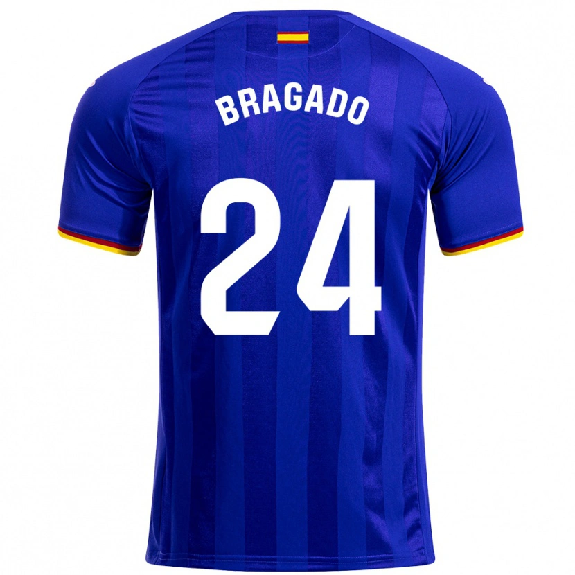 Danxen Pánské Alonso Bragado #24 Modrá Červená Žlutá Domů Hráčské Dresy 2025/26 Dres