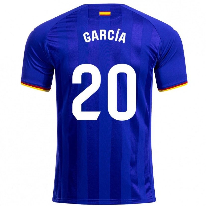 Danxen Pánské Álex García #20 Modrá Červená Žlutá Domů Hráčské Dresy 2025/26 Dres