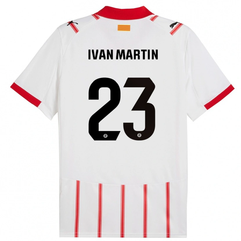 Danxen Pánské Iván Martín #23 Bílá Červená Domů Hráčské Dresy 2025/26 Dres
