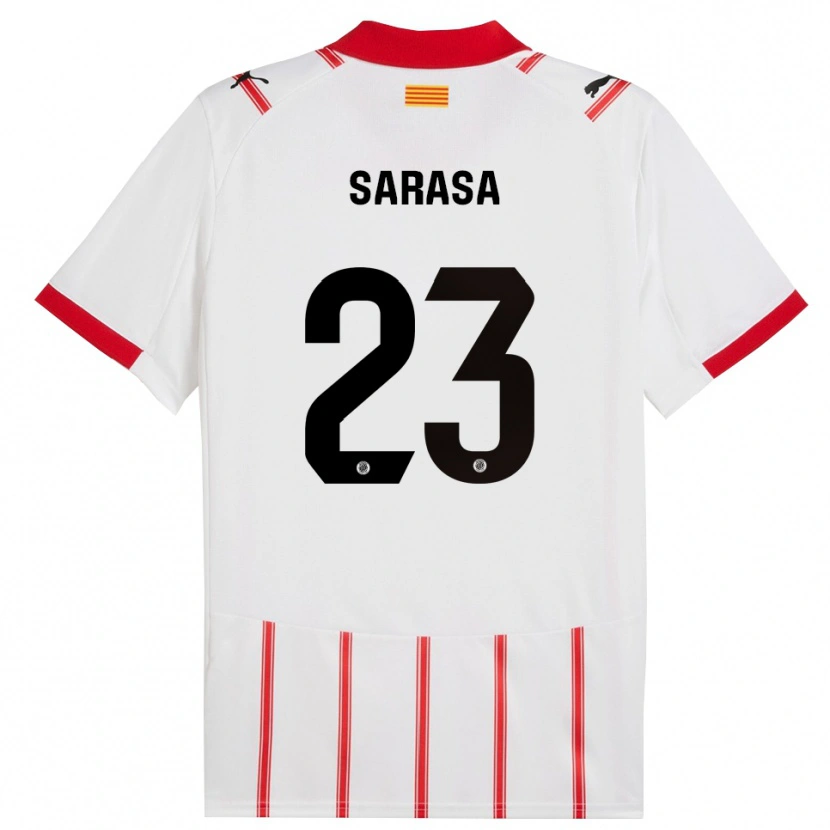 Danxen Pánské Javi Sarasa #23 Bílá Červená Domů Hráčské Dresy 2025/26 Dres