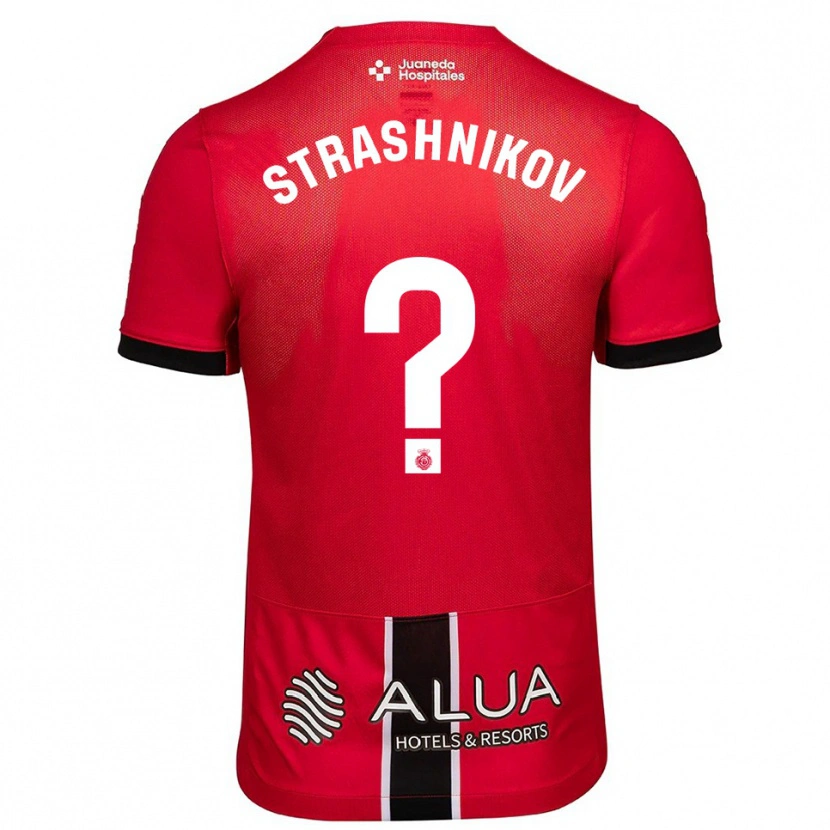 Danxen Pánské Nikolay Strashnikov #0 Červená Černá Domů Hráčské Dresy 2025/26 Dres