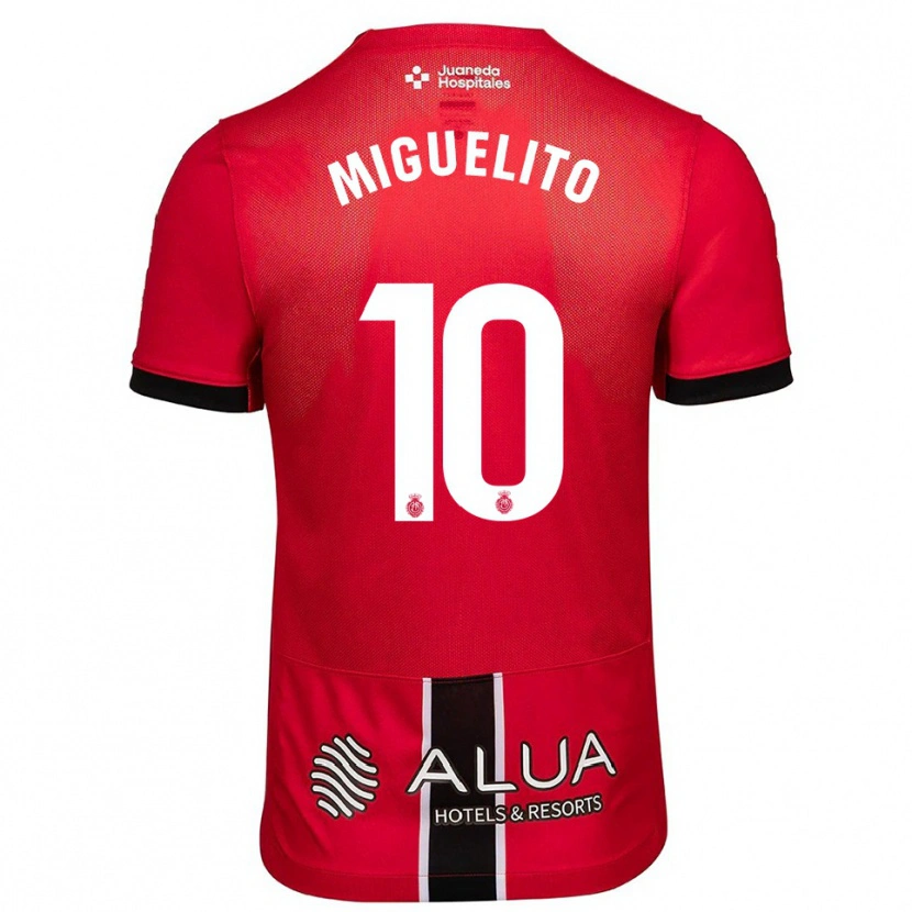 Danxen Pánské Miguelito #10 Červená Černá Domů Hráčské Dresy 2025/26 Dres
