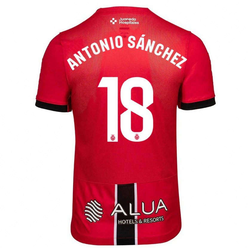 Danxen Pánské Antonio Sánchez #18 Červená Černá Domů Hráčské Dresy 2025/26 Dres