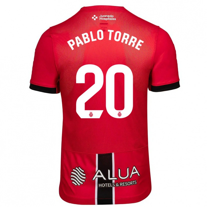 Danxen Pánské Pablo Torre #20 Červená Černá Domů Hráčské Dresy 2025/26 Dres