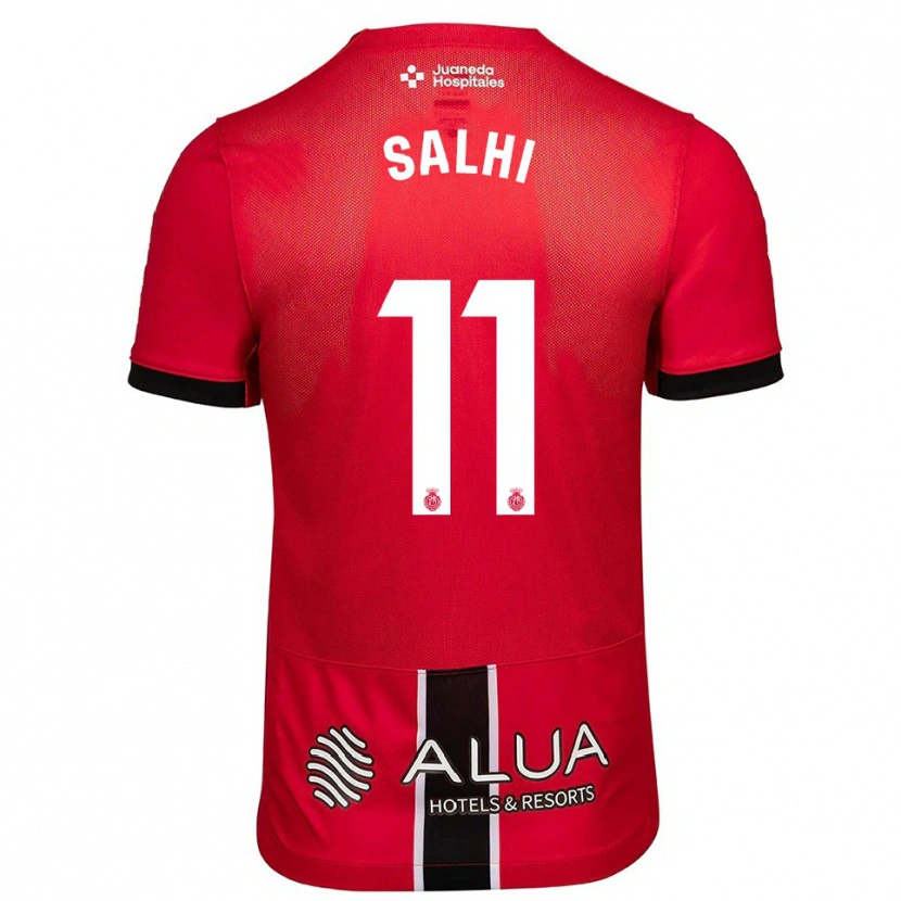 Danxen Pánské Iliesse Salhi #11 Červená Černá Domů Hráčské Dresy 2025/26 Dres