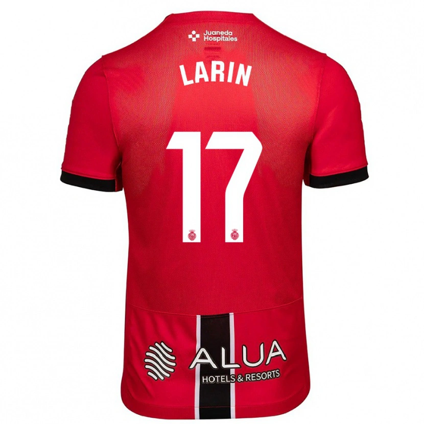 Danxen Pánské Cyle Larin #17 Červená Černá Domů Hráčské Dresy 2025/26 Dres
