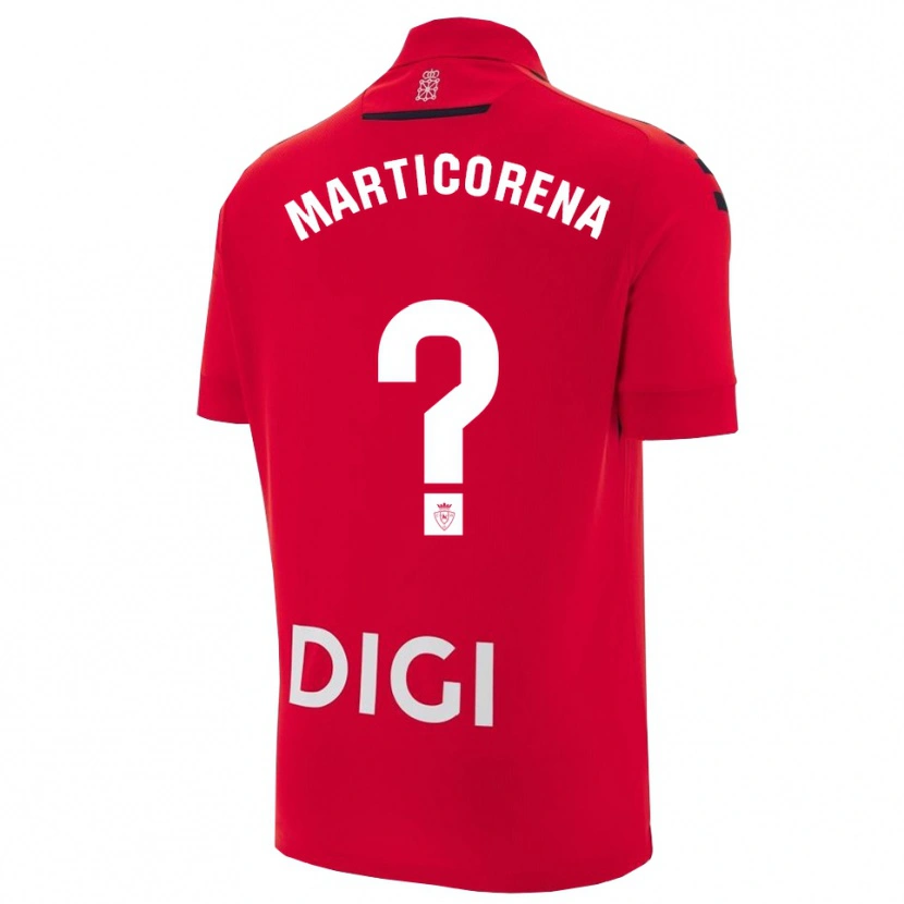 Danxen Pánské Ander Marticorena #0 Červená Černá Domů Hráčské Dresy 2025/26 Dres
