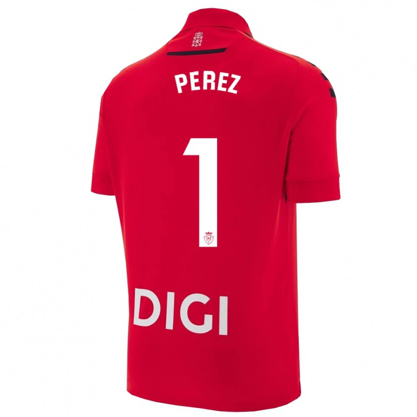Danxen Pánské Silvia Pérez Fernández De Romarategui #1 Červená Černá Domů Hráčské Dresy 2025/26 Dres