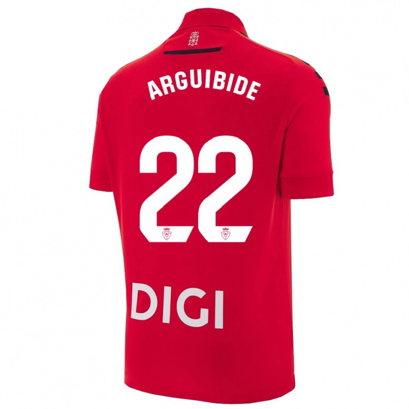 Danxen Pánské Iñigo Arguibide #22 Červená Černá Domů Hráčské Dresy 2025/26 Dres