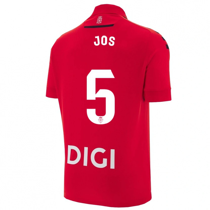 Danxen Pánské Josune Urdaniz Maurin #5 Červená Černá Domů Hráčské Dresy 2025/26 Dres