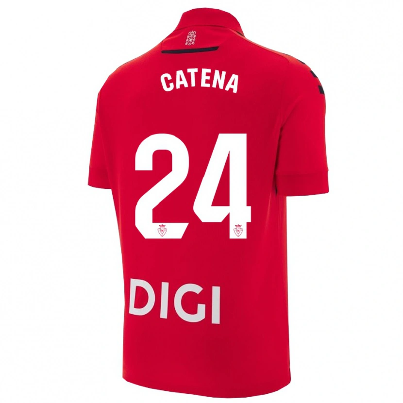 Danxen Pánské Alejandro Catena #24 Červená Černá Domů Hráčské Dresy 2025/26 Dres