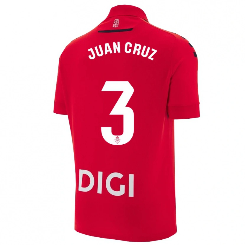 Danxen Pánské Juan Cruz #3 Červená Černá Domů Hráčské Dresy 2025/26 Dres