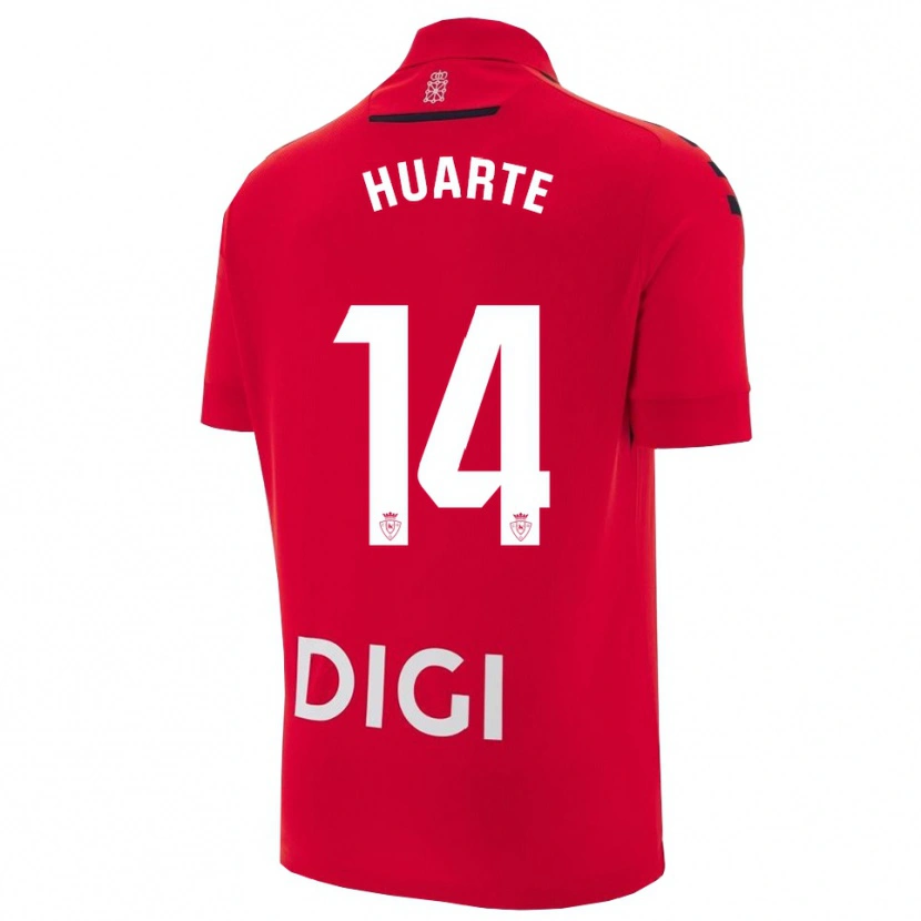 Danxen Pánské Xabi Huarte #14 Červená Černá Domů Hráčské Dresy 2025/26 Dres