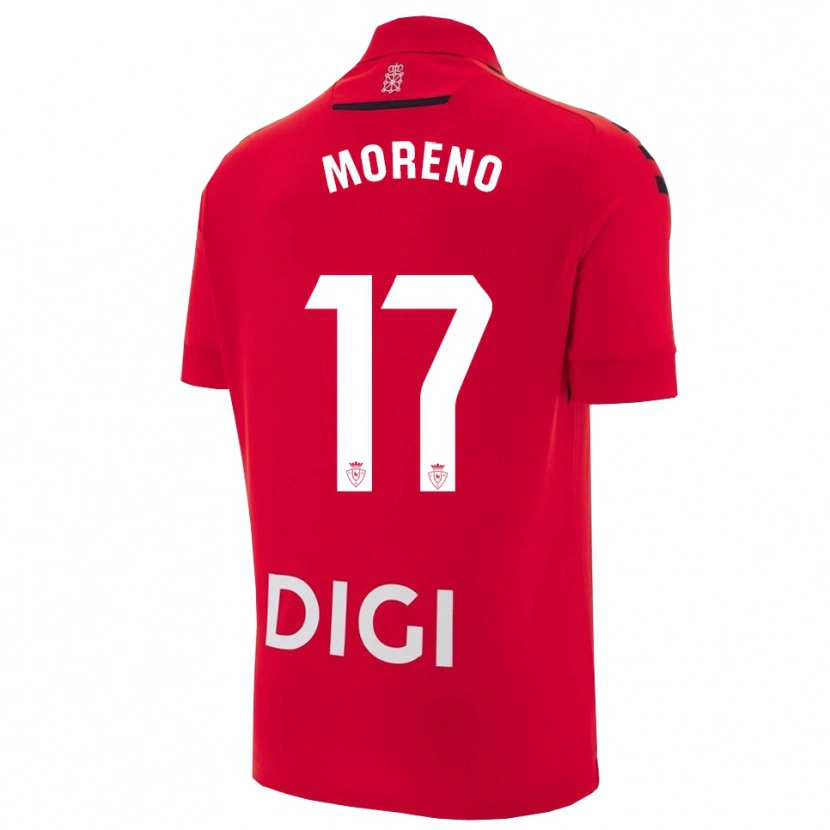Danxen Pánské Pablo Moreno #17 Červená Černá Domů Hráčské Dresy 2025/26 Dres