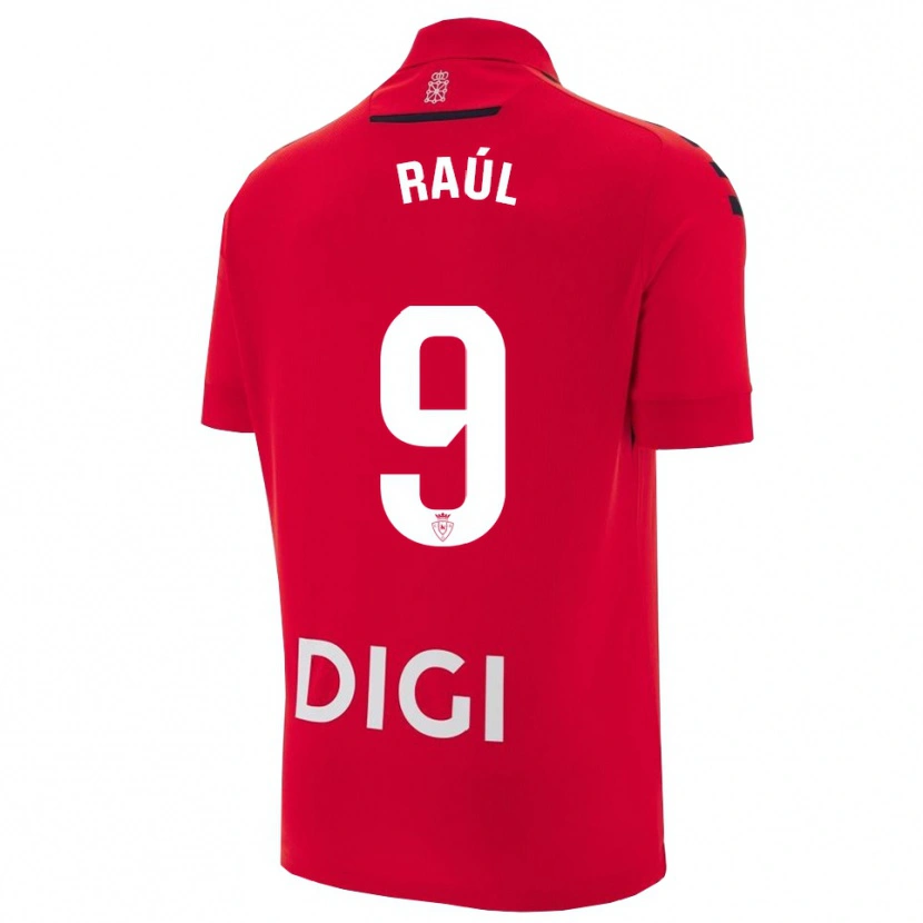 Danxen Pánské Raúl García #9 Červená Černá Domů Hráčské Dresy 2025/26 Dres