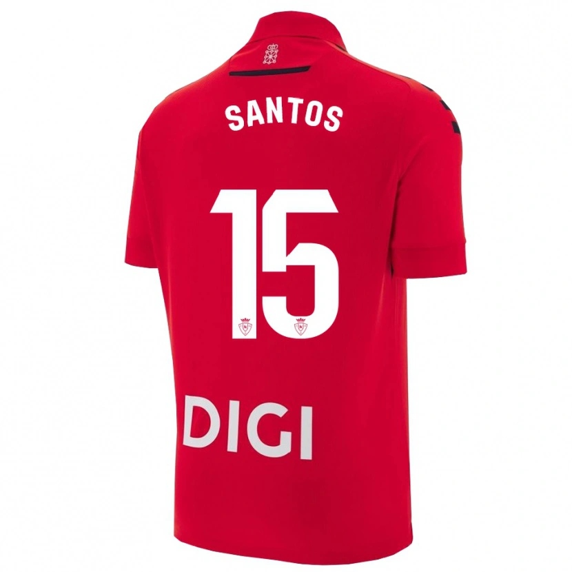 Danxen Pánské Unai Santos #15 Červená Černá Domů Hráčské Dresy 2025/26 Dres