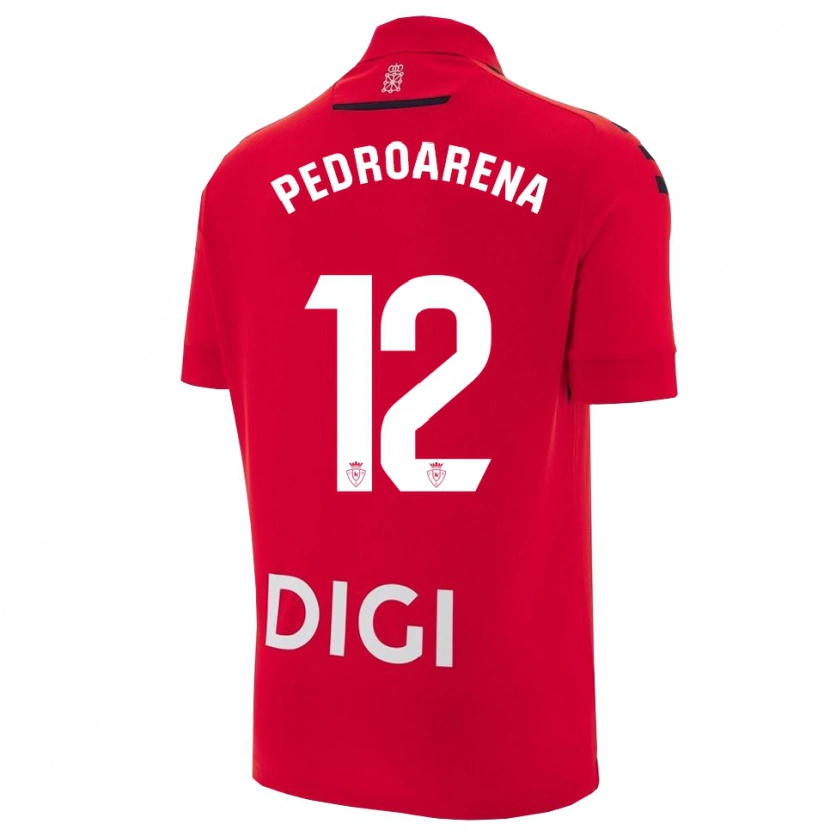 Danxen Pánské Martin Pedroarena #12 Červená Černá Domů Hráčské Dresy 2025/26 Dres