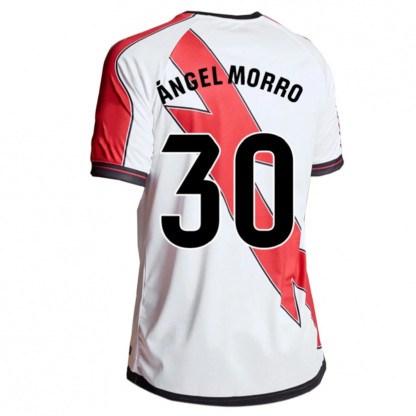 Danxen Pánské Miguel Ángel Morro #30 Bílá Červená Domů Hráčské Dresy 2025/26 Dres
