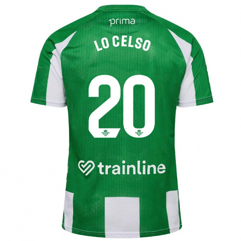 Danxen Pánské Giovani Lo Celso #20 Zelená Bílá Domů Hráčské Dresy 2025/26 Dres