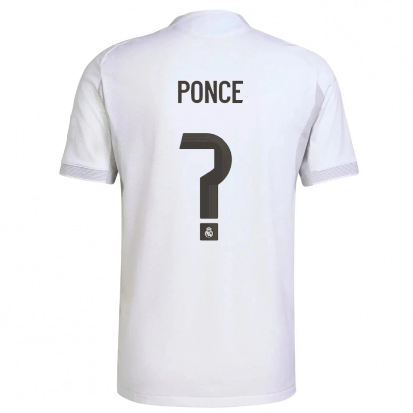 Danxen Pánské Guille Ponce #0 Bílá Žlutá Domů Hráčské Dresy 2025/26 Dres
