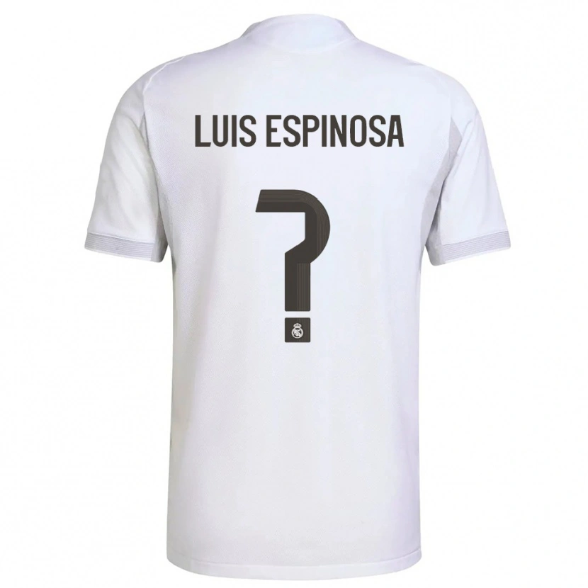 Danxen Pánské José Luis Espinosa #0 Bílá Žlutá Domů Hráčské Dresy 2025/26 Dres