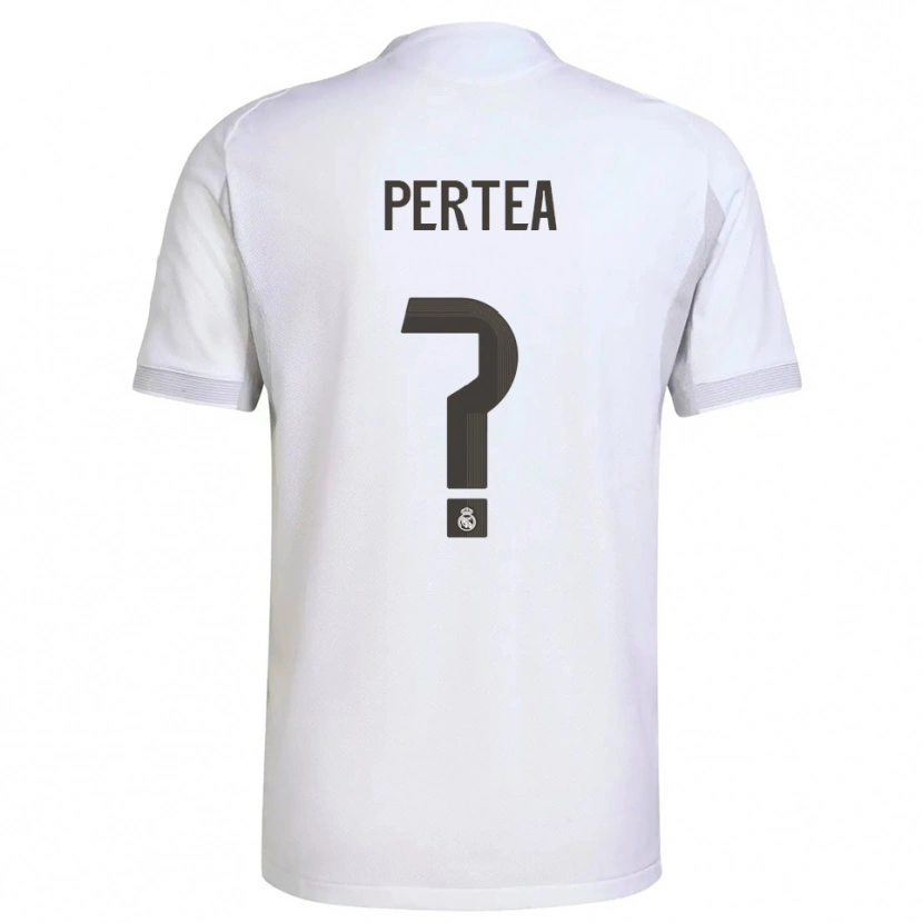 Danxen Pánské Raul Perțea #0 Bílá Žlutá Domů Hráčské Dresy 2025/26 Dres