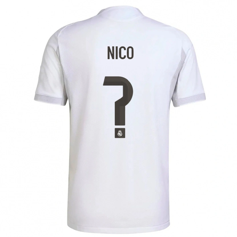 Danxen Pánské Nico Sánchez #0 Bílá Žlutá Domů Hráčské Dresy 2025/26 Dres